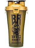 Hydra Cup - 36oz High Performance Dual Shaker Bottle, 2 in 1, 14oz + 22oz, Leak Proof, Awesome Colors, Patented PRE + Protein Shaker Cup, Save Time & Be Prepared, Big Ramy Army