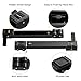 KVRG Appliance Rollers Heavy Duty,Newest Extendable Appliance Sliders,Liftable Washing Machine Base,Easily Move Washer and Dryer Machines,Refrigerators,Furniture-Black