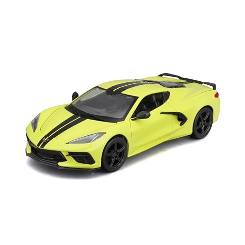 Bburago Maisto 1:24 Chevrolet Corvette Stingray Z51 1970 Amarillo miniatura 1