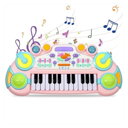 Cozybuy Toddler Piano Toy Keyboard, 24 Keys Toy Piano for Baby, Multifunctional Baby Piano Girl Toys Kids Piano Keyboard Toy for Toddlers, Birthday Gifts for 1-6 Years Old Boys and Girls Gifts