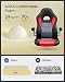 SONGMICS Silla Racing, Silla de Oficina Alta, con Altura Ajustable, Apoyabrazos Abatibles,...