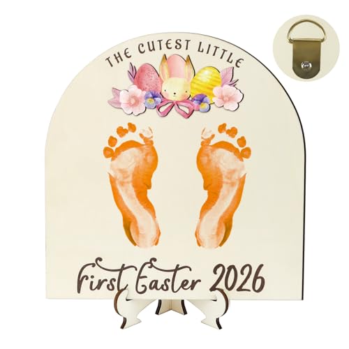 Baby's First Easter Footprint DIY Sign