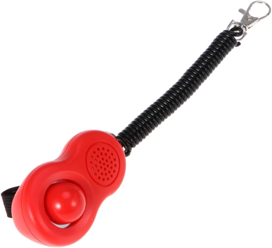 Levemolo 4pcs Stop Barking Training Behavior Aids Puppy Clicker Training Dog Clickers with Wrist Band Big Button Dog Cat Training Puppy Training Dog Stuff Pet Belt