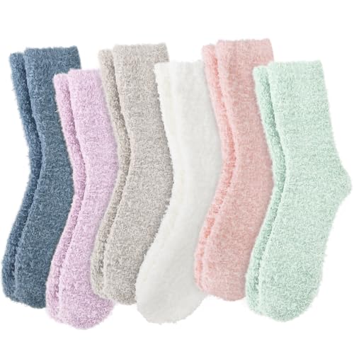 ORALER Fuzzy Socks Gifts for Women - Mothers Day Mom Gifts for Mom Wife Cozy Fluffy Soft Plush Socks Birthday Gifts