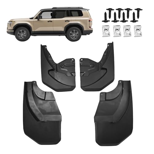 Image of Mud Guards Flaps Splash Fit for Lexus GX550 2024 2025 Accessories - Front and Rear Splash Guards No Drilling Mud Guards Accessories