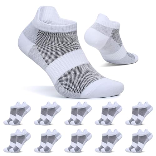 FALARY Chaussettes Basses Homme Femme(Lot de 10) Socquette de Spo...