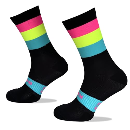 LCTT Calcetines Deportivos Técnicos Compresivos, diseñados para el Alto Rendimiento en la Práctica Deportiva de Running, Ciclismo, CrossFit, Gimnasio.