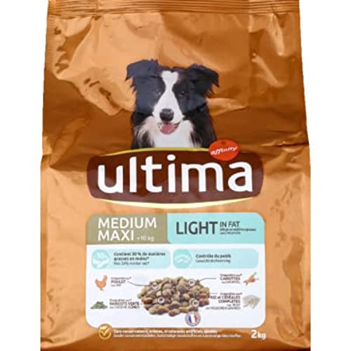 ultima Croquettes au Poulet pour Chien Moyen Maxi +10 kg - Le Sac de 2kg
