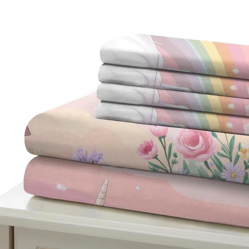 Housse de couette licorne ultra douce en microfibre hypoallergénique de qualité supérieure