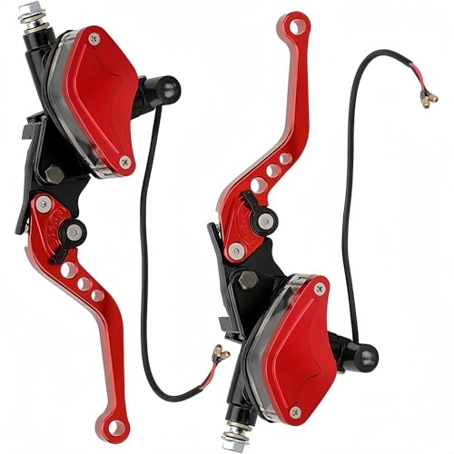 Cilindro bomba freno hidráulico ajustable universal rojo 2