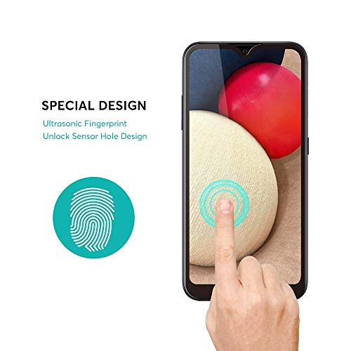 Image of Screen Protector for Samsung Galaxy A02s | M02s (Black) Tempered Glass Edge-to-Edge 6D Screen Guard With Installation Kit