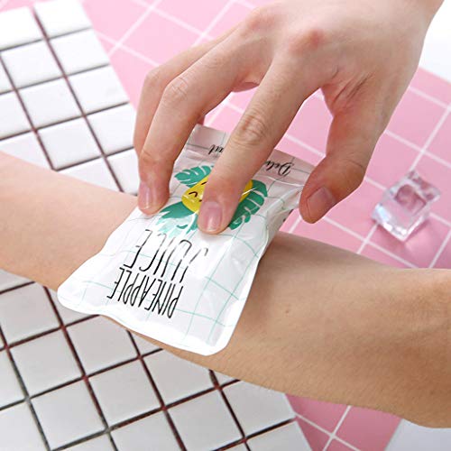 AiManSha Criativa dos desenhos animados portátil Mini reutilizável bloco de gelo gel frio Duplas Coo