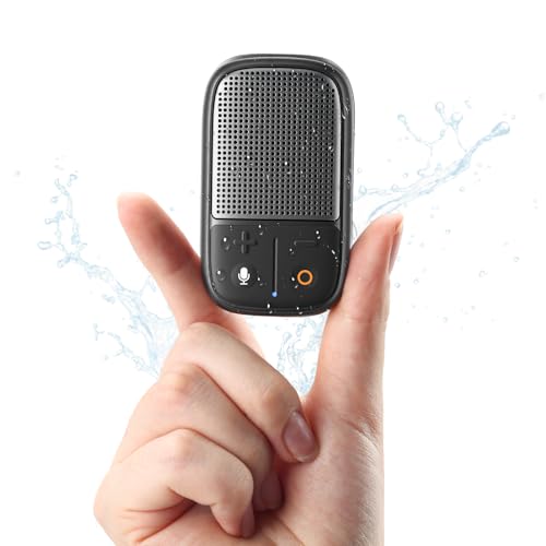 SUPERONE 2025 Upgrade Wearable Bluetooth Speaker with Voice Assistant & Mic, IPX7 Waterproof Clip-on...