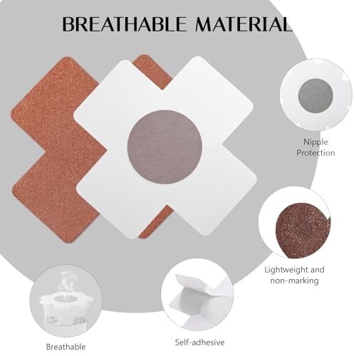 Image of Glitters Pasties Rave Pack Nipple Covers Stickers Disposable Sticky Breast Petals Bra Set for Women Rave Outfit Party