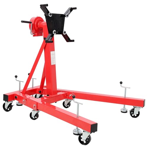 1500 lbs Folding Engine Stand, Heavy Duty Steel Engine Hoist with...