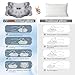 CCidea Cervical Neck Support Pillow for Sleeping & Pain Relief – Ergonomic Contour Memory Foam Pillows for Side/Back/Stomach Sleepers, 2 Heights with Removable Silk Satin Cover - Gifts for Men & Women