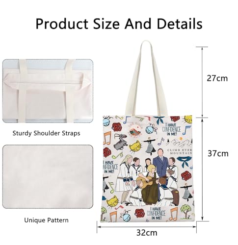 POFULL Musical Movie Tote Bag Music Lover Gift Singing Merch2