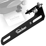 Kaedear(カエディア) バイク ドラレコ ステー カメラステー マウント ドライブレコーダー ドラレコ 汎用/防錆性アルミ製 整備士設計 画角調整を楽に/ロータリーカメラステー KDR-YX101R (ライセンス/右)