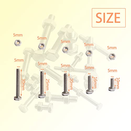 Outer hexagonal bolt