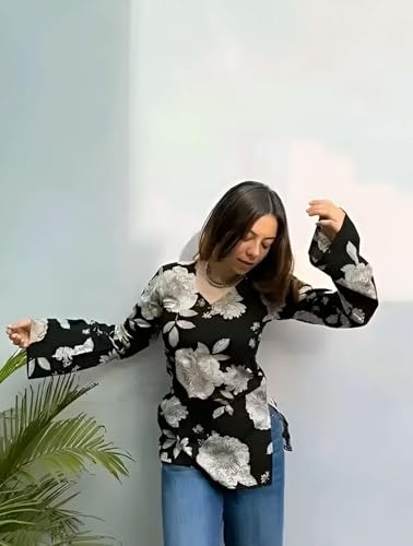 Image of ANNI Designer Cotton Short Kurti for Women | Stylish Kurti | Short Kurti Top | Casual Kurta for Women | Comfortable Cotton Kurtis for Womens