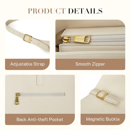 Image of Missnine Hobo Bag Purses and Handbags for Women Top Handle Handbags with Pocket Zipper