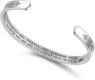 DESIMTION Inspirational Graduation Daughter Bangle Bracelets Gifts for Women Girls Her Whenever You