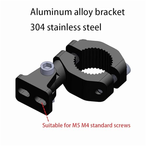 Abrazaderas para faros delanteros de motocicleta de aluminio negro 3