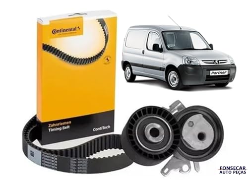 Kit Correia Dentada + Tensor + Polia Compatível Com Peugeot 206 207 1.6 16v
