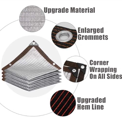 Couverture d'ombrage extérieure durable avec maillage renforcé - 3