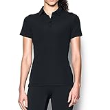 Under Armour Women's Performance Range Tactical Polo, Black/Black, Medium