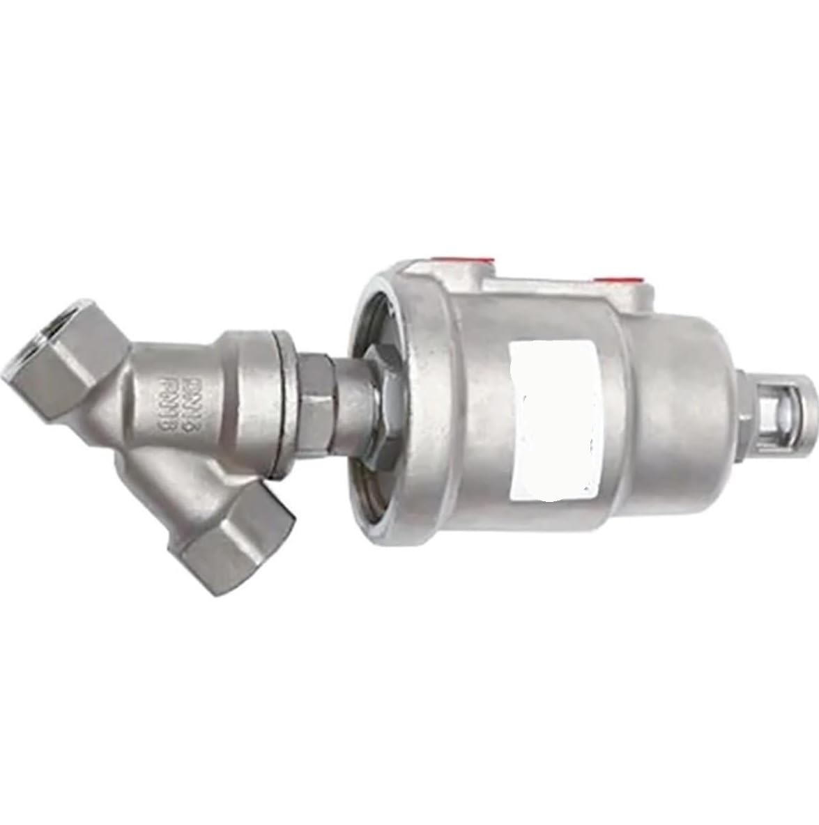 DN15 DN20 DN25 Pneumatic Angle Seat Valve 16bar Normally Closed Actuator - 1PCS Valves(Dn20 Closed-Single)