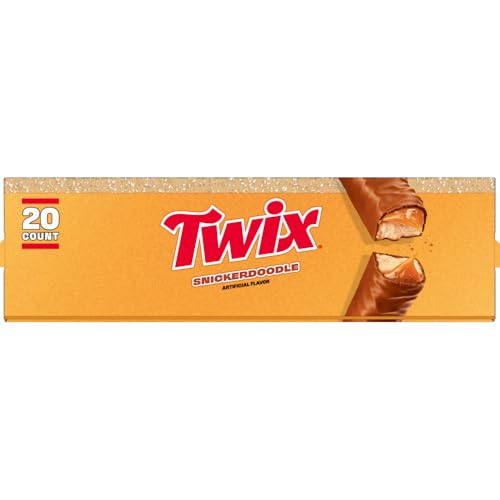 TWIX Snickerdoodle Milk Chocolate Candy Bars Caramel Snacks 20ct | Chocolate candy bars with caramel, milk chocolate, snickerdoodle cookies taste, individually wrapped snacks - image 2