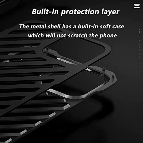 Funda metal iPhone 14 Pro Max 6.7 a prueba de golpes protector duro 6