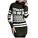 HolAngela Weihnachtspullover Damen Lustig Winter Strickpulli Langarm Rundhals Christmas Sweater,Damen Strick-Tunika Schneeflocken Weihnachten Pullover für Frauen Pullover