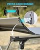 Gonex 50" Camping Table with Adjustable Height Legs for Uneven Ground, Portable Folding Aluminum Roll Up Table with Mesh Pocket for Camping, Picnic, BBQ, Cooking, Beach #3
