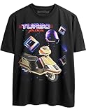 Most 80s Tshirts Ever Synthwave Retrowave Vaporwave Hacker Gamer 90s Retro Neon Disco VHS Graphics for Nerds (US, Alpha, Large, Regular, Regular, Turbo Motorcycle)