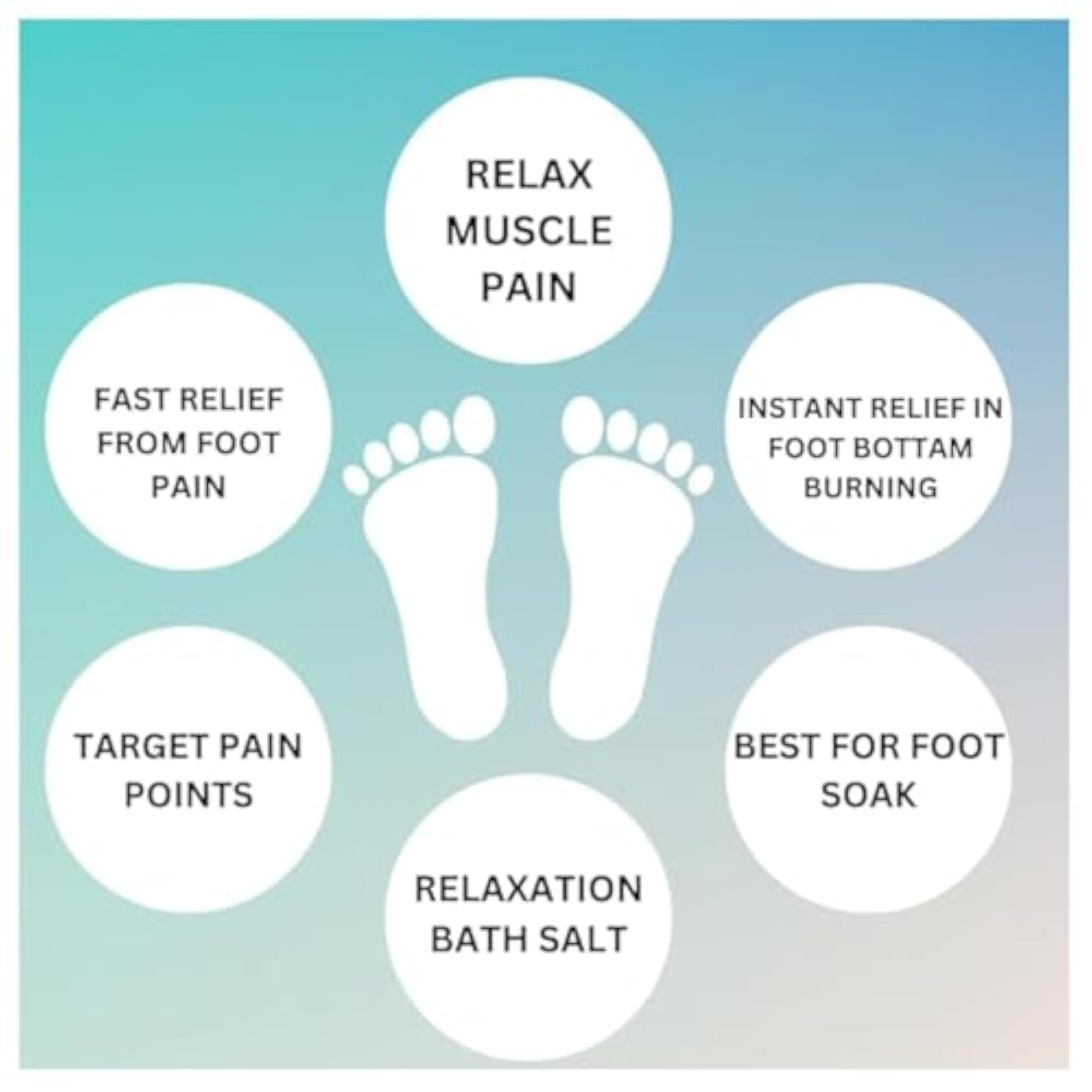 Foot Soak Epsom Salt, 250g