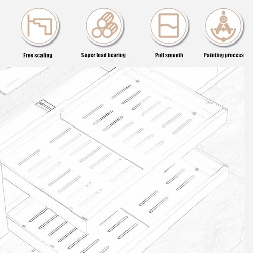 Organiseur extractible sous évier pour optimiser les placards profonds - 7