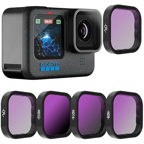 REYGEAK 4-Pack Filter Set for GoPro Hero 11 MINI/10 Black/9 Cover