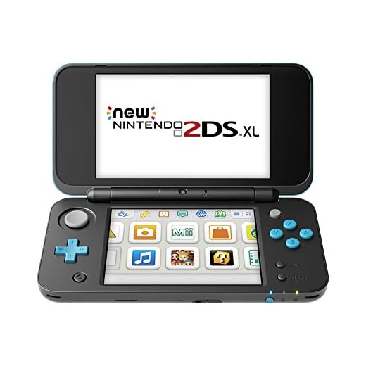 Nintendo New 2DS XL - Black + Turquoise (Renewed)