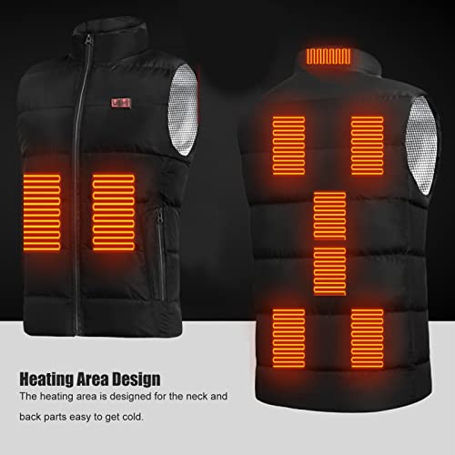 Colete aquecido, USB elétrico 3 níveis, roupas quentes e confortáveis, roupas unissex de inverno com