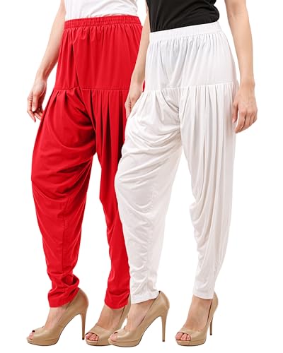 Image of Buy That Trendz Patiala Pant for Women Viscose Relaxed Fit Dhoti Patiyala Salwar Harem Style Bottom Pants