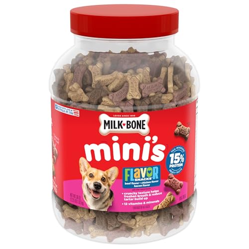 Milk-Bone Flavor Snacks Mini’s Dog Biscuits, Flavored...