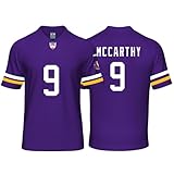 Custom Mens/Youth Football J.J. MCCARTHY Stitched T-Shirt for Sports Fan Purple No Brand/Logos