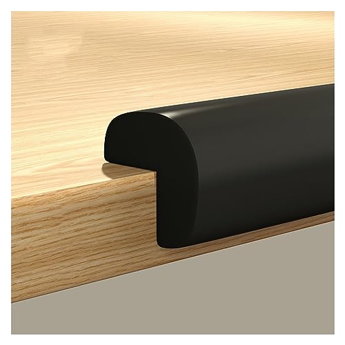 Image of XPLKQXE Sharp Edge Safety Corner Edge Foam Padding, Edge Guards Bumpers Adhesive, Edge Corner Protector Guards for Table Edges & Sharp Corners(Black,3pcs)