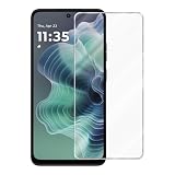 Cadorabo Pellicola protettiva in vetro temperato per Motorola Moto G35 – Pellicola protettiva in custodie ultra trasparenti – Pellicola protettiva in vetro temperato (temperato) con durezza 9H, anti
