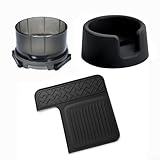 NJ Espressomaschinen Zubehör Set für ES601, 655, 701 - Silikon Antirutschmatte, Griffring & Boden für Kaffeemaschinen