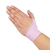 Domaste Ultra Thin Wrist Brace - Sport Slim Carpal Tunnel Support for Men and Women, Adjustable, Lightweight, Breathable and Skin Friendly (Violet/Left/One Size)