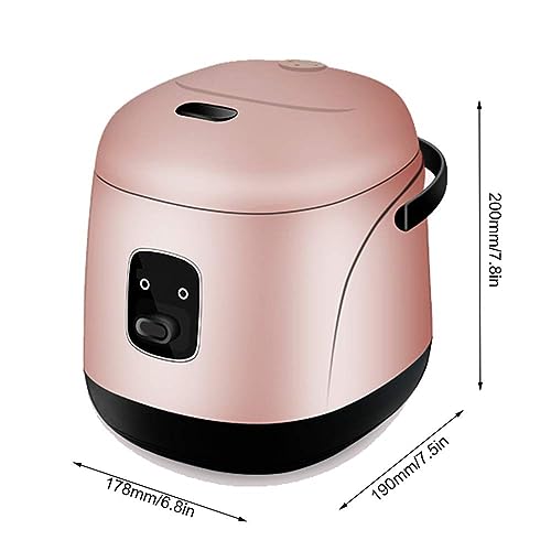 DRFGHK 1.2L Electric Rice Cooker with Steam & Rinse Basket, Portable Mini Rice Cooker, Nonstick, 15 Minutes Fast Cooking, Re-Heating, Keep Warm, for 2-4 People,Brown - Image 6