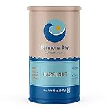 Harmony Bay Hazelnut Creme Ground Coffee 12 Oz Canister - Pack of 4
